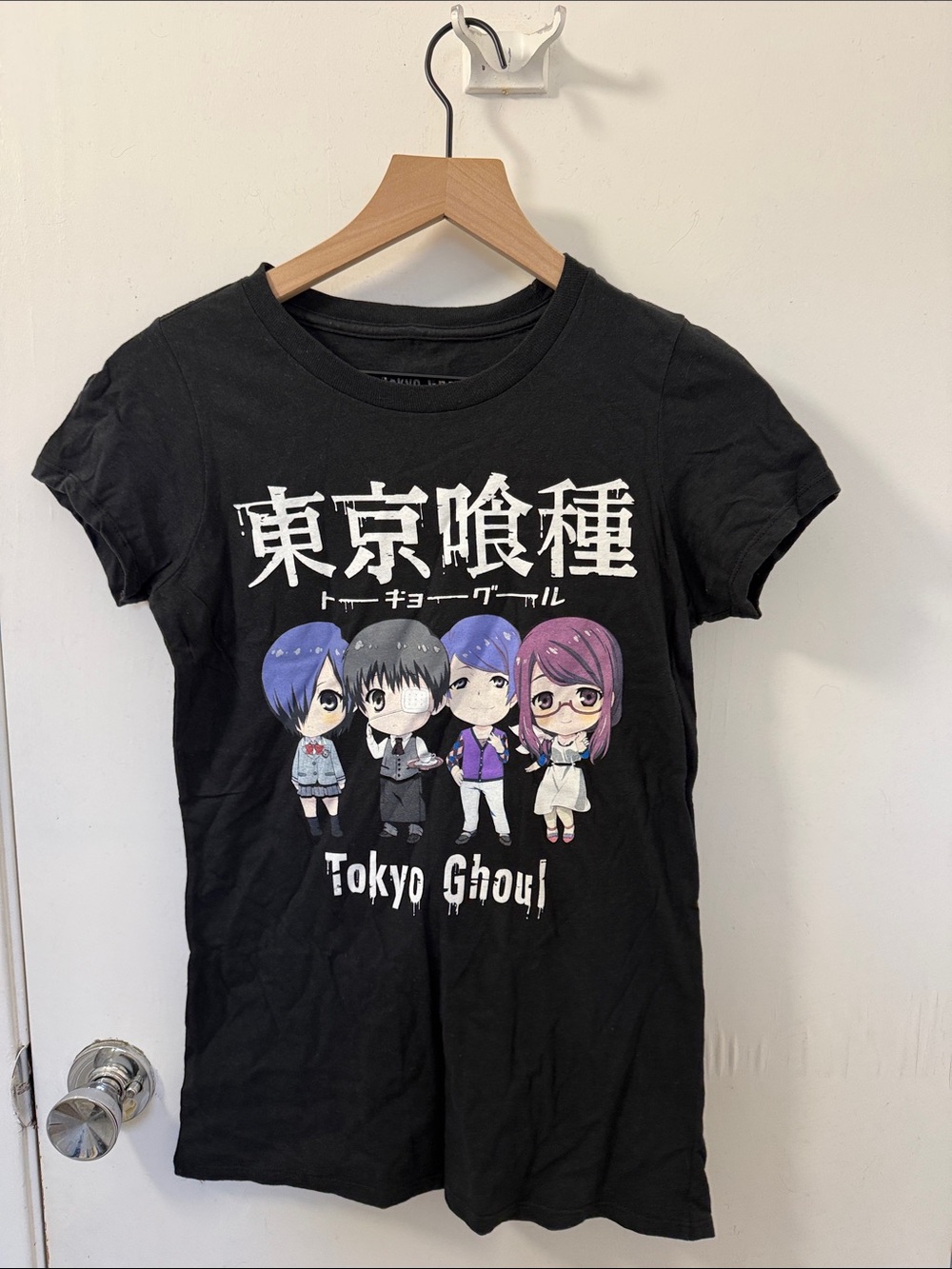 Hot Topic Black Tokyo Ghoul Chibi Character Tee